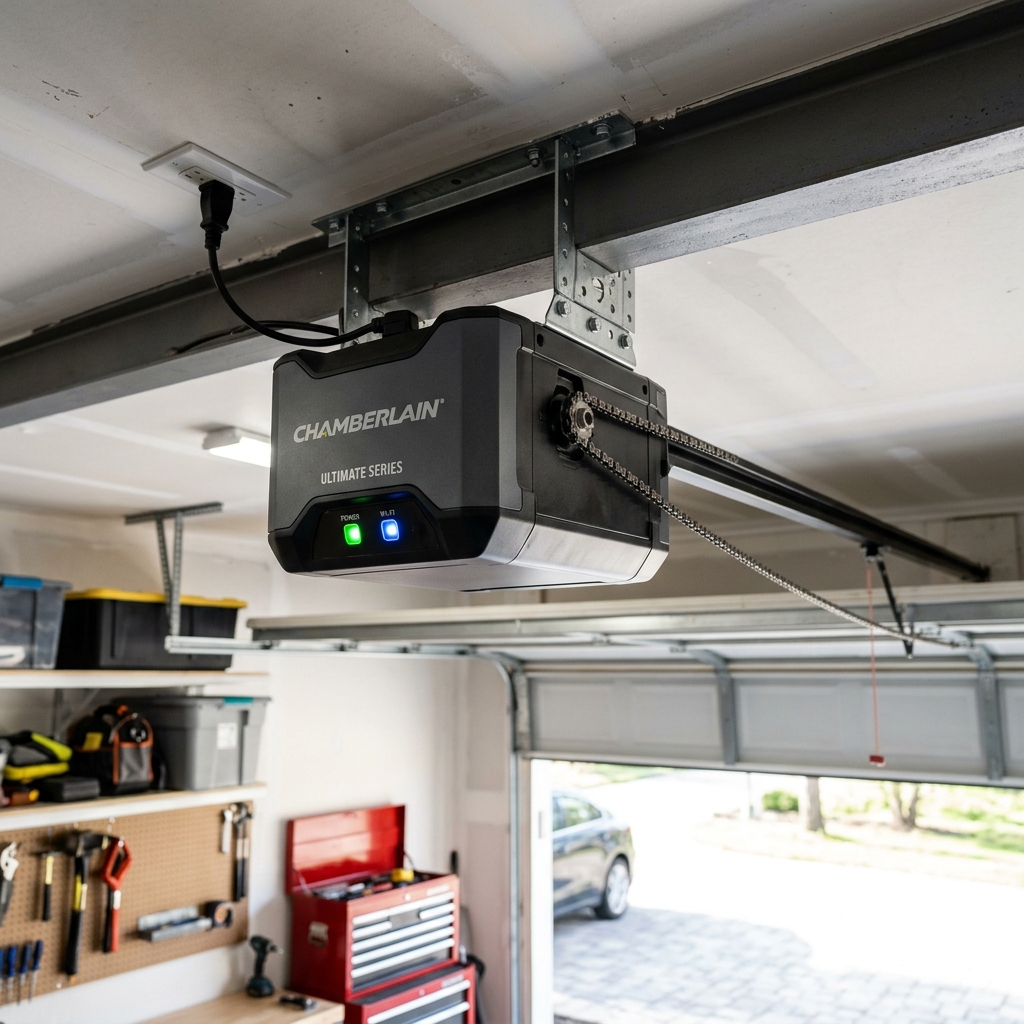 Ceiling opener motor unit
