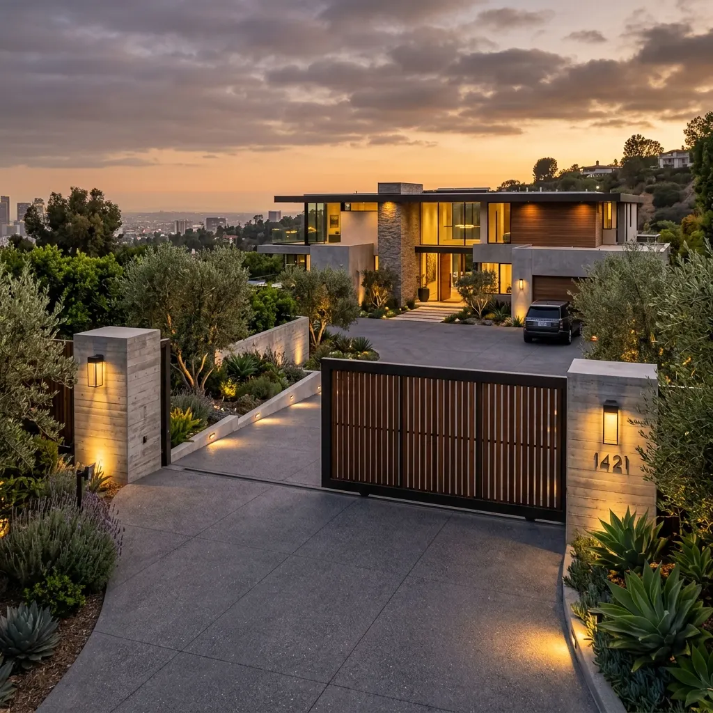 Driveway security gate repair in Beverly Hills